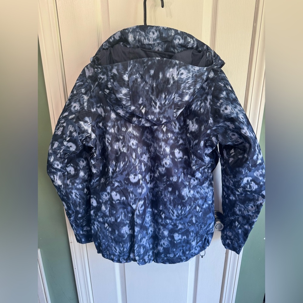 Columbia Interchange Women's‎ Size medium Blue Omni Heat Hooded Ski Parka Jacket - Picture 3 of 4